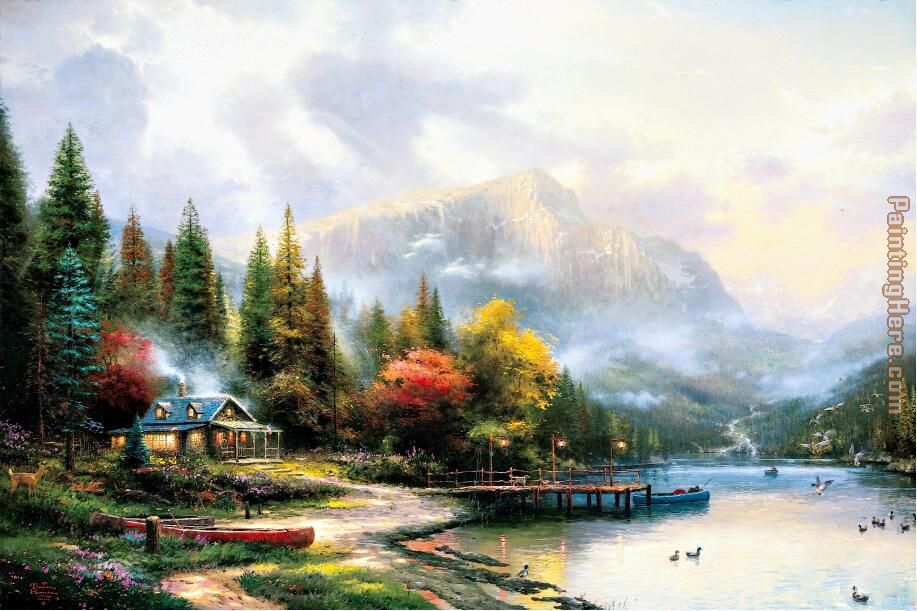 End of a Perfect Day III painting - Thomas Kinkade End of a Perfect Day III art painting